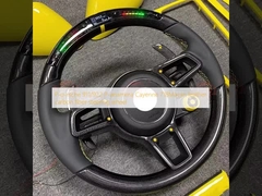 P-o-rsche 911/922 P-anamera Cayenne 718Macan leather carbon fiber steering wheel