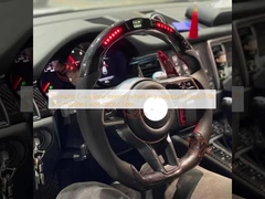 P-orsche C-a-yenne steering wheel P-a-namera M-acan7-18 9-11 modified with carbon fiber
