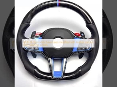 All B-M-W models have been modified with leather carbon fiber steering wheels