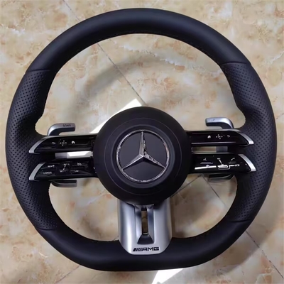 M-Ercedes B-Enz ML Refurbished Steering Wheel Peach Leather AMG Carbon Fiber