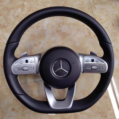 M-Ercedes B-Enz ML Refurbished Steering Wheel Peach Leather AMG Carbon Fiber