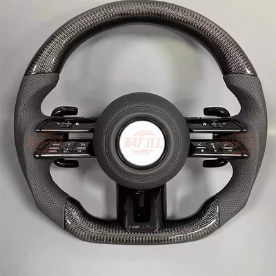 M-ercedes b-enz C E S AMG carbon fiber leather suede steering wheel modification