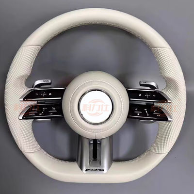 M-ercedes b-enz C E S AMG carbon fiber leather suede steering wheel modification