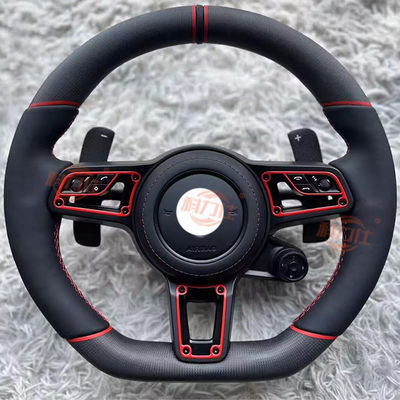 P-o-rsche 911/922 P-anamera Cayenne 718Macan leather carbon fiber steering wheel