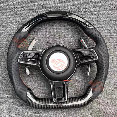 P-orsche C-a-yenne steering wheel P-a-namera M-acan7-18 9-11 modified with carbon fiber