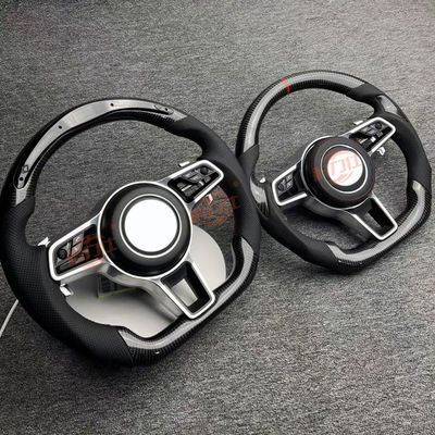 P-orsche C-a-yenne steering wheel P-a-namera M-acan7-18 9-11 modified with carbon fiber