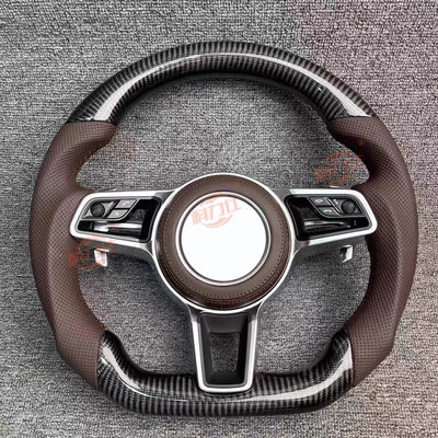 P-orsche C-a-yenne steering wheel P-a-namera M-acan7-18 9-11 modified with carbon fiber