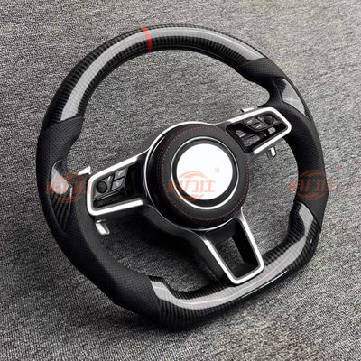 P-orsche C-a-yenne steering wheel P-a-namera M-acan7-18 9-11 modified with carbon fiber