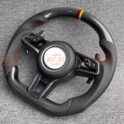 P-orsche C-a-yenne steering wheel P-a-namera M-acan7-18 9-11 modified with carbon fiber