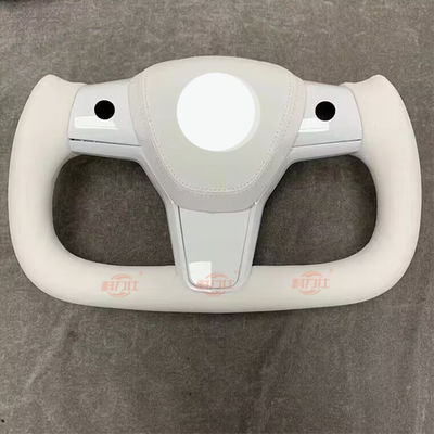 T-e-sla Y-o-ke Steering Wheel Carbon Fiber M-o-del 3/Y Modification