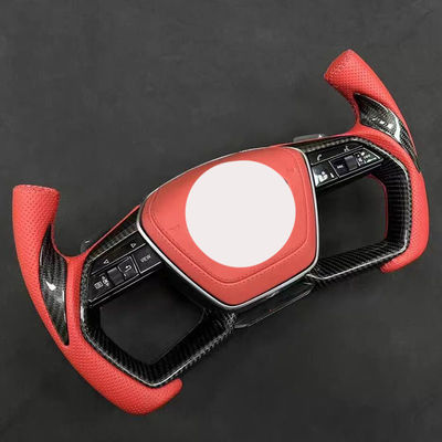 A-u-di A4L5A6LA7 Q5LQ7 carbon fiber / suede / perforated steering wheel modification