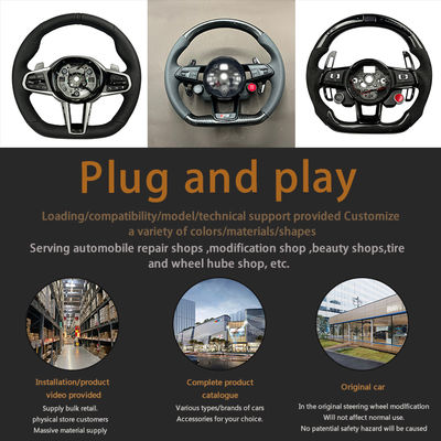 Custom Wood Steering Wheel for Audi A8 A6L Classic High-Quality 2000-2024