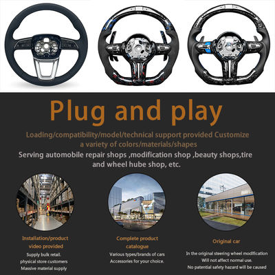 Luxury BMW Steering Wheel G38 G12 Style Direct Plug-in Installation for Old F18 F02 F10 Models 2010-2018