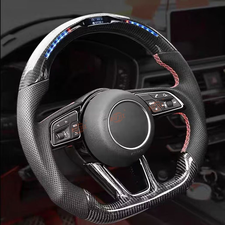 All Models Of A-u-di Are Equipped With Leather Carbon Fiber Steering Wheels