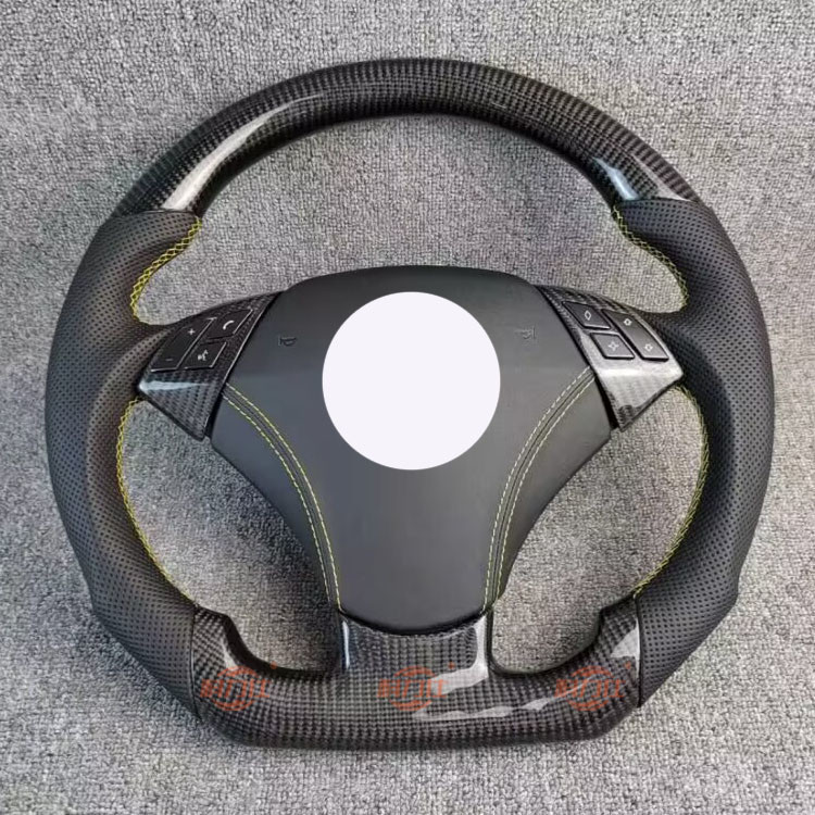B-M-W's Full Range Of Peachwood Carbon Fiber Leather Steering Wheels