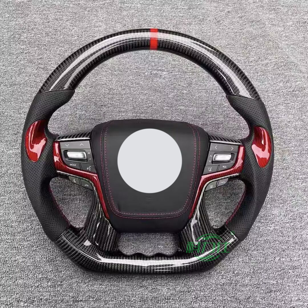 Carbon fiber steering wheel modification for T-o-yota C-rown 12-14 generations