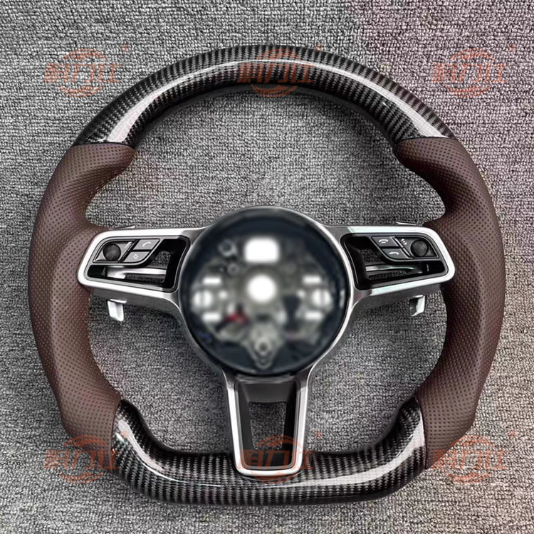 Carbon Fiber Steering Wheel for Porsche Cayenne PANAMERA (971) 911 971 with 12 Months Warranty