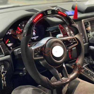 P-orsche C-a-yenne steering wheel P-a-namera M-acan7-18 9-11 modified with carbon fiber